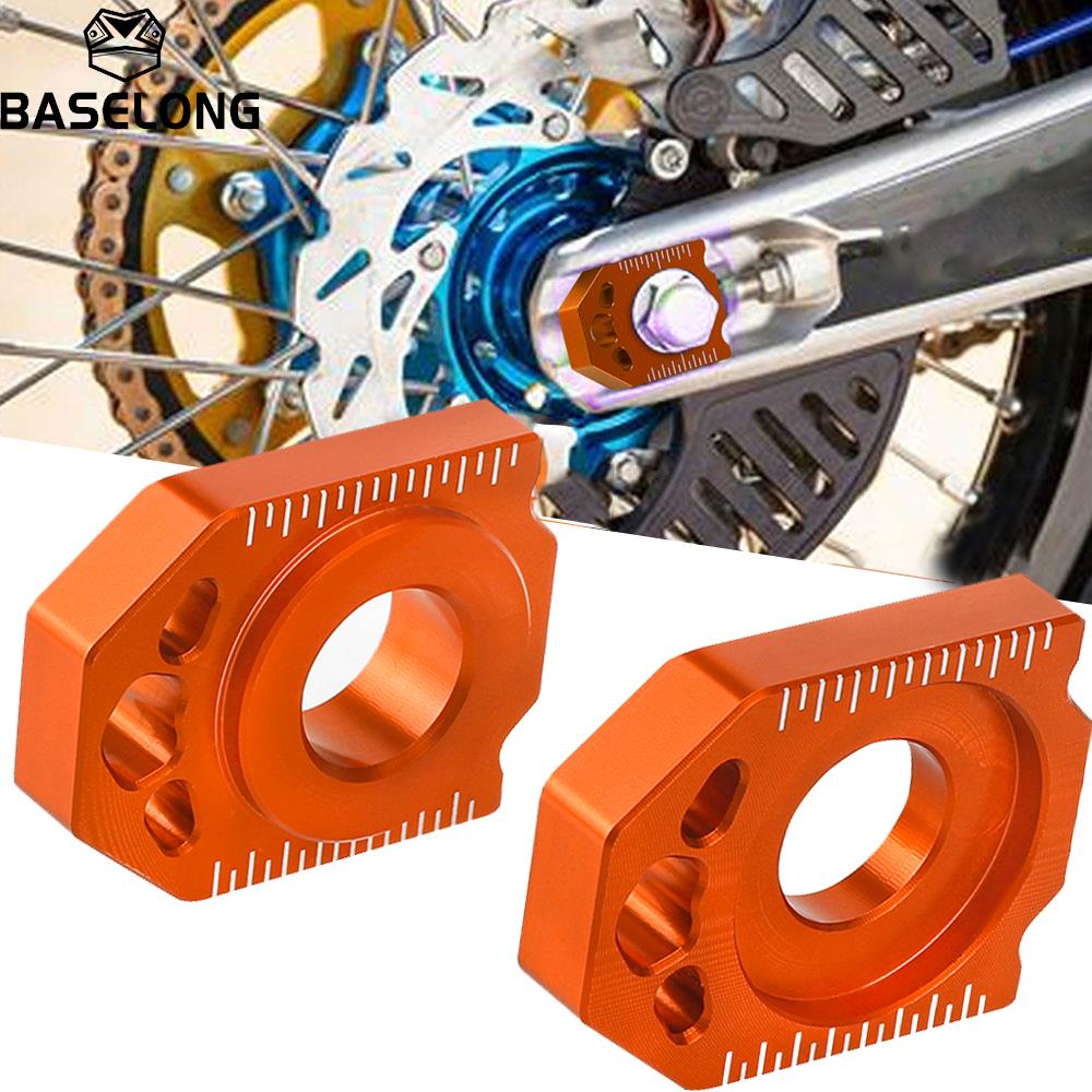 530 Chain - Orange CNC Rear Chain Adjuster Axle