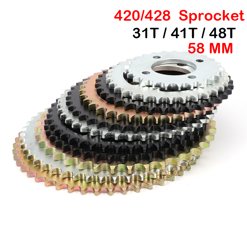530 Chain - Motorcycle 420/428 Chain 37T/41T/48T teeth 58mm