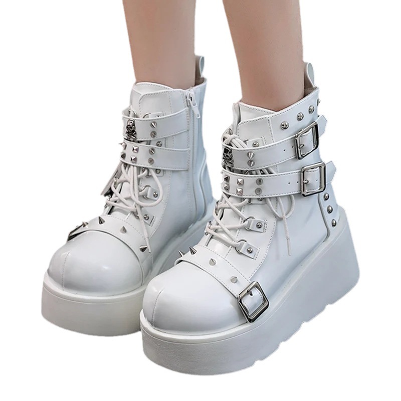 Metal Chain Patent Leather Pun - Motorcycle Chain 评论和价格
