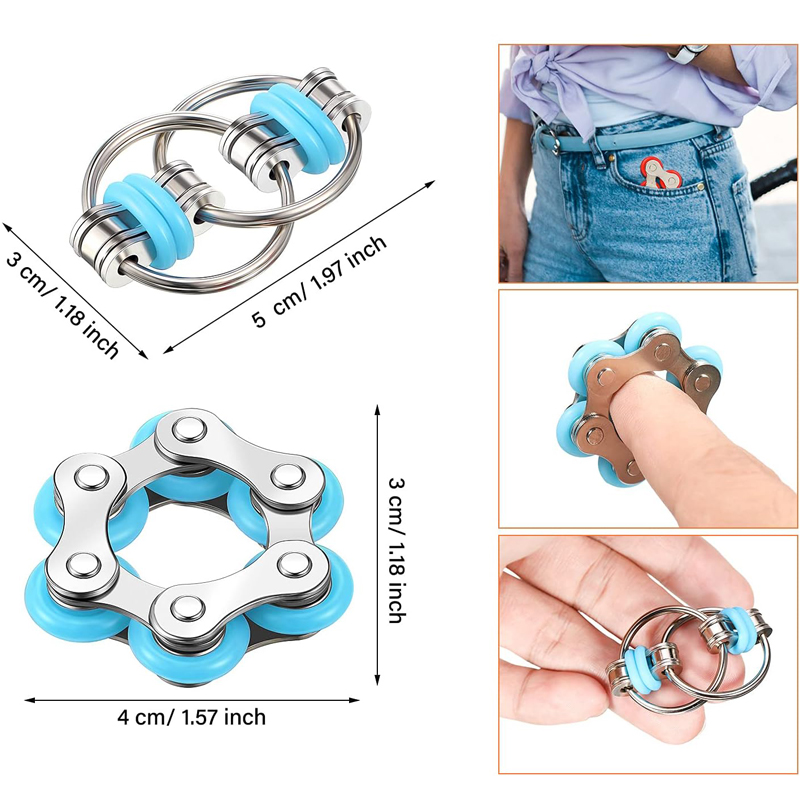 Fidget Toys Set Includes 2PCS  - Roller Chain 评论和价格