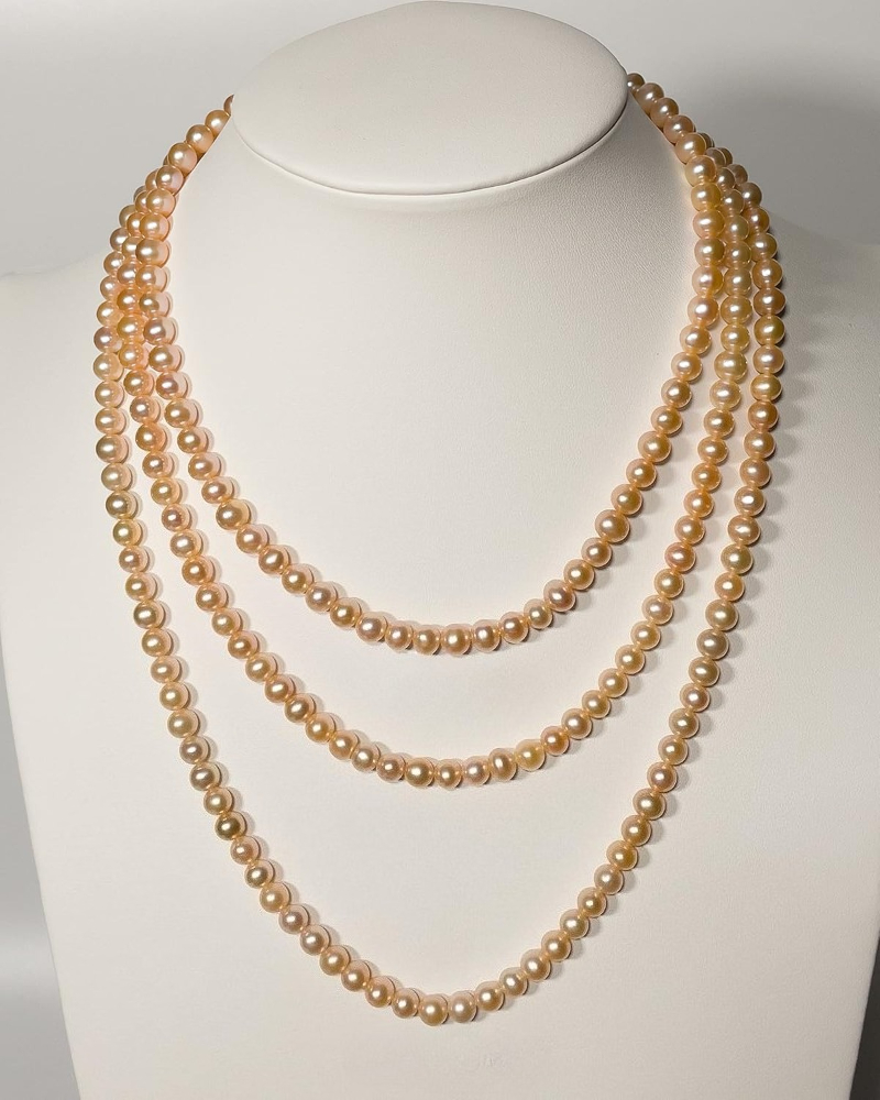 Charming 5-6mm Pearl Necklaces - 530 Chain 评论和价格