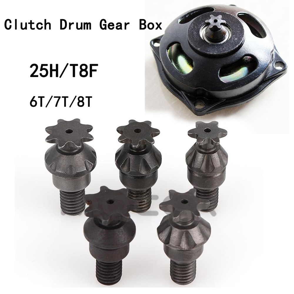 25H T8F 6/7/8 Teeth Clutch Dru - Chain Sprocket Set 评论和价格