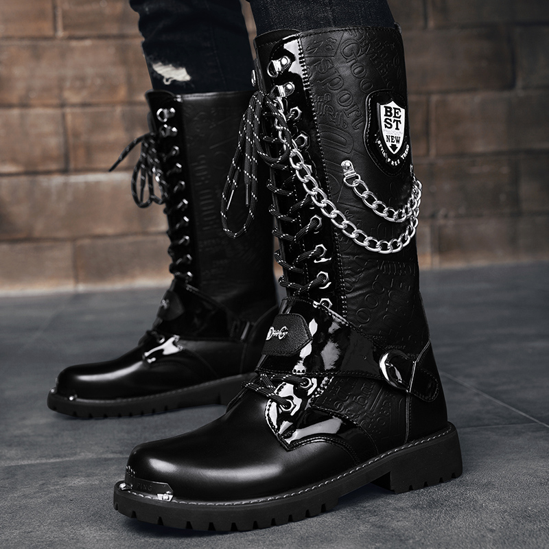 Men's Plus Size Casual High To - Motorcycle Chain 评论和价格