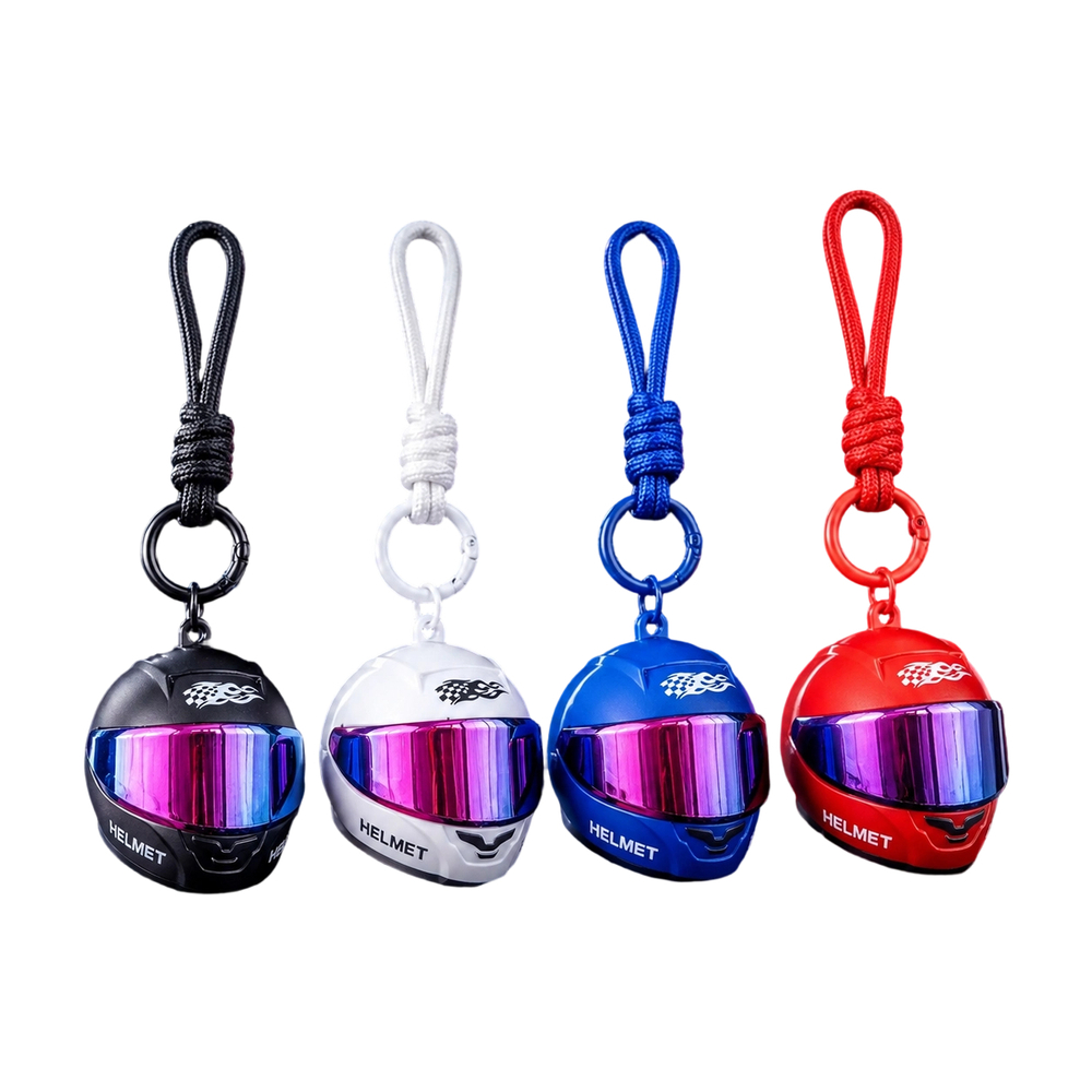 Cool Colorful Helmet Keychain  - Bicycle Chain 评论和价格